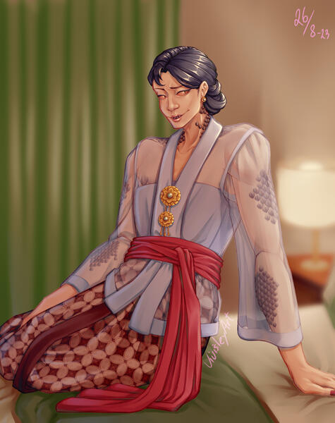 Koksayah in Kondangan-styled Kebaya
