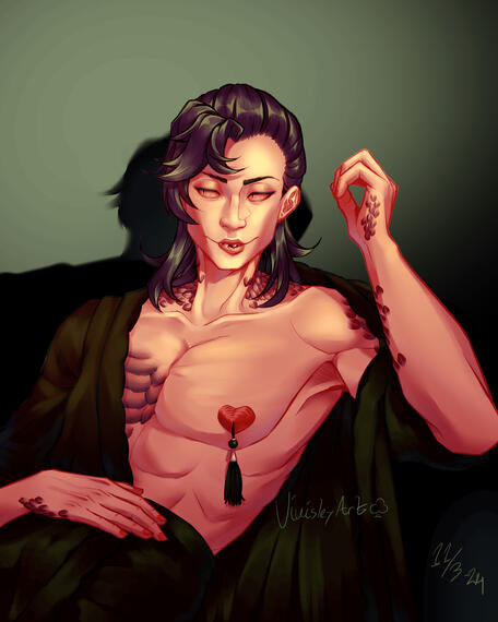 Koksayah in Black Gown